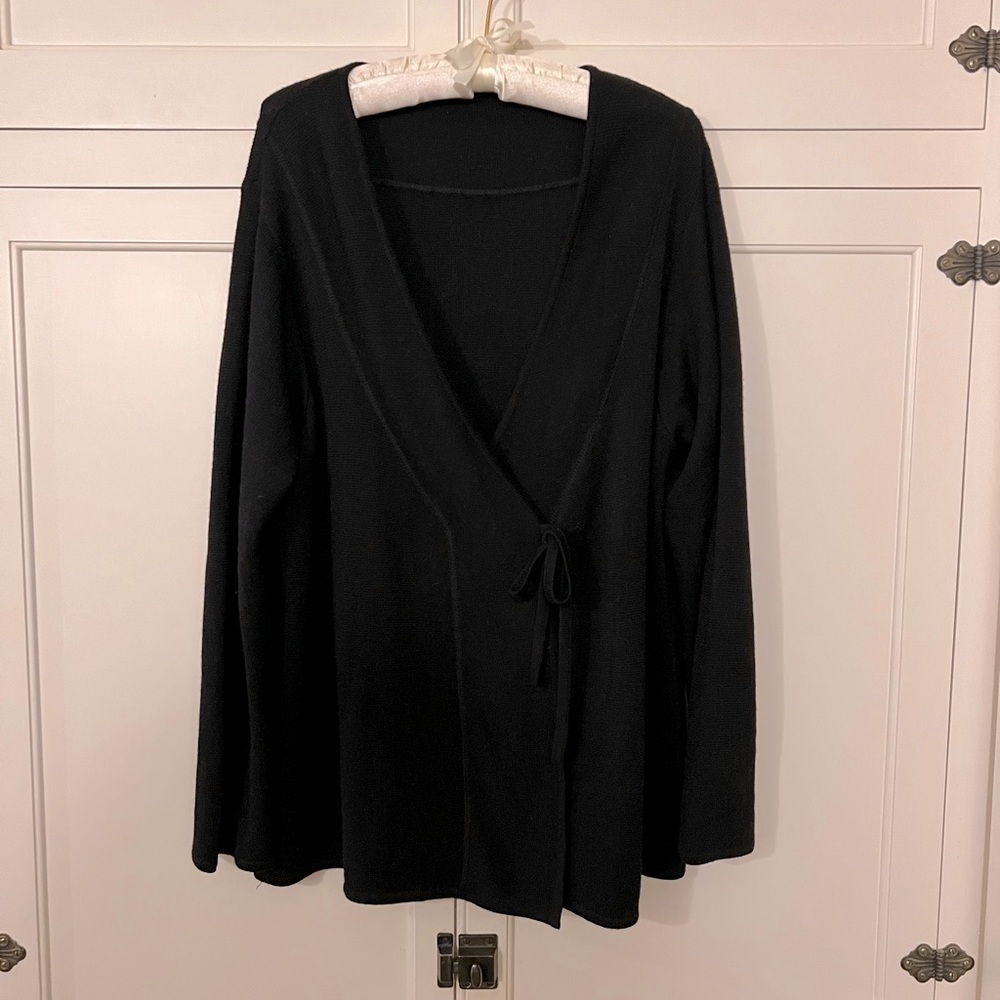 100% baby alpaca black sweater